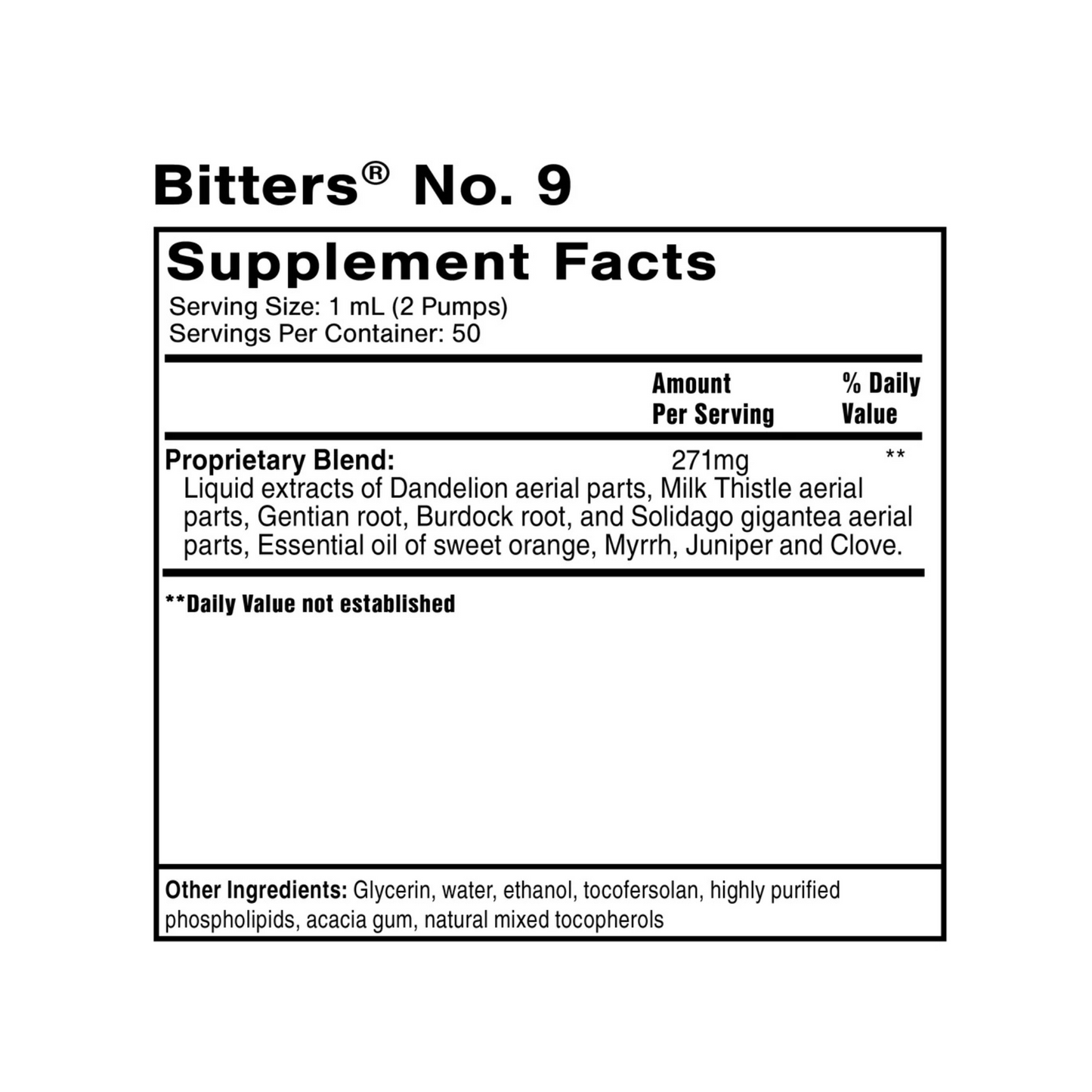 Bitters No. 9