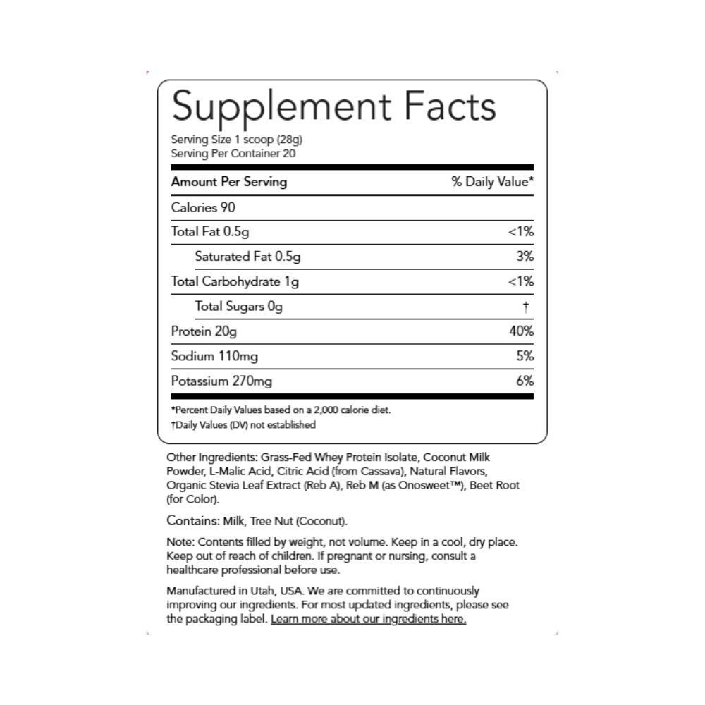 Clear Protein Powder - Pink Burst