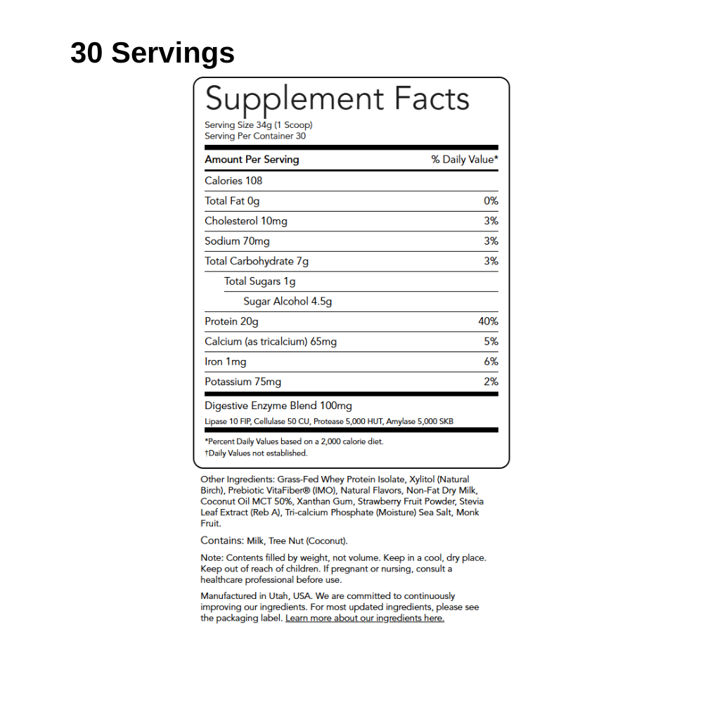 Protein Powder Strawberry Cheesecake