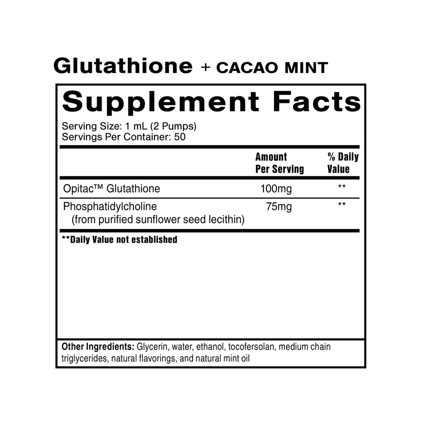 Glutathione + Cacao Mint