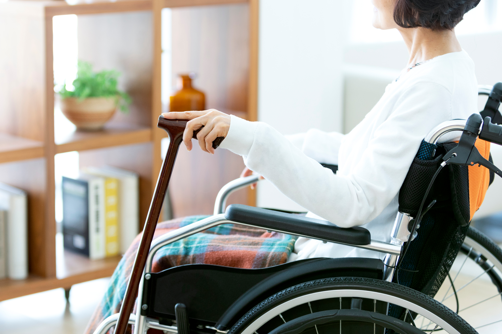 woman in wheelchair